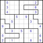 Судоку-пазл 9х9 #285 трудный