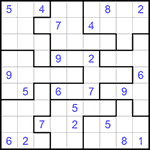 Судоку-пазл 9х9 #252 очень трудный