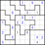 Судоку-пазл 9х9 #253 очень трудный