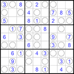 Судоку “Чет-нечет” 9х9 #196 легкий