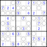 Судоку “Чет-нечет” 9х9 #197 легкий