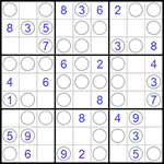 Судоку “Чет-нечет” 9х9 #201 легкий