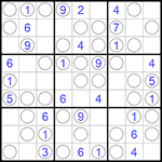 Судоку “Чет-нечет” 9х9 #211 легкий