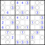 Судоку “Чет-нечет” 9х9 #214 легкий