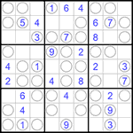 Судоку “Чет-нечет” 9х9 #215 легкий