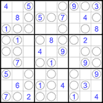 Судоку “Чет-нечет” 9х9 #216 легкий