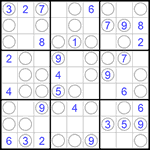 Судоку “Чет-нечет” 9х9 #231 легкий