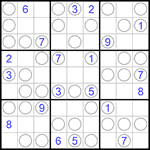 Судоку “Чет-нечет” 9х9 #222 средний