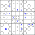 Судоку “Чет-нечет” 9х9 #194 трудный