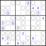 Судоку “Чет-нечет” 9х9 #195 трудный