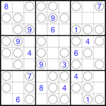 Судоку “Чет-нечет” 9х9 #196 трудный