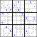 Судоку “Чет-нечет” 9х9 #199 трудный