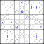 Судоку “Чет-нечет” 9х9 #201 трудный