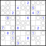 Судоку “Чет-нечет” 9х9 #202 трудный