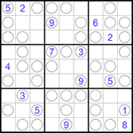 Судоку “Чет-нечет” 9х9 #207 трудный