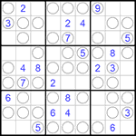 Судоку “Чет-нечет” 9х9 #209 трудный