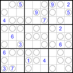 Судоку “Чет-нечет” 9х9 #215 трудный