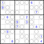 Судоку “Чет-нечет” 9х9 #220 трудный