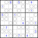 Судоку “Чет-нечет” 9х9 #186 очень трудный