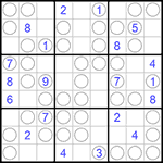 Судоку “Чет-нечет” 9х9 #187 очень трудный