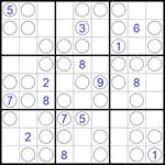 Судоку “Чет-нечет” 9х9 #195 очень трудный