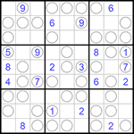 Судоку “Чет-нечет” 9х9 #201 очень трудный