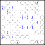 Судоку “Чет-нечет” 9х9 #203 очень трудный