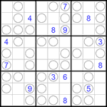 Судоку “Чет-нечет” 9х9 #205 очень трудный