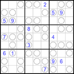 Судоку “Чет-нечет” 9х9 #207 очень трудный