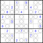 Судоку “Чет-нечет” 9х9 #210 очень трудный