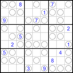 Судоку “Чет-нечет” 9х9 #212 очень трудный