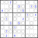 Судоку “Чет-нечет” 9х9 #215 очень трудный