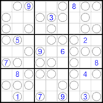 Судоку “Чет-нечет” 9х9 #218 очень трудный