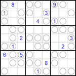 Судоку “Чет-нечет” 9х9 #223 очень трудный