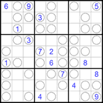 Судоку “Чет-нечет” 9х9 #225 очень трудный