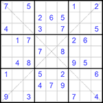 Судоку Х 9х9 306 легкий