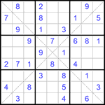 Судоку Х 9х9 314 легкий
