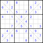 Судоку Х 9х9 318 легкий