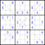 Судоку Х 9х9 322 легкий