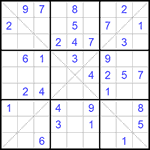 Судоку Х 9х9 324 легкий