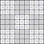 Судоку-микадо #8 очень трудный