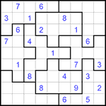 Судоку-пазл 9х9 #257 очень трудный