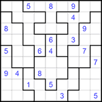 Судоку-пазл 9х9 #260 очень трудный