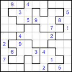 Судоку-пазл 9х9 #261 очень трудный