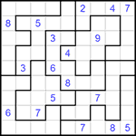 Судоку-пазл 9х9 #264 очень трудный