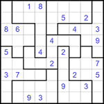 Судоку-пазл 9х9 #265 очень трудный