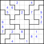 Судоку-пазл 9х9 #268 очень трудный