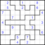 Судоку-пазл 9х9 #269 очень трудный