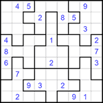 Судоку-пазл 9х9 #270 очень трудный