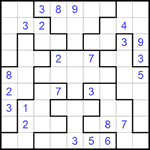 Судоку-пазл 9х9 #272 очень трудный